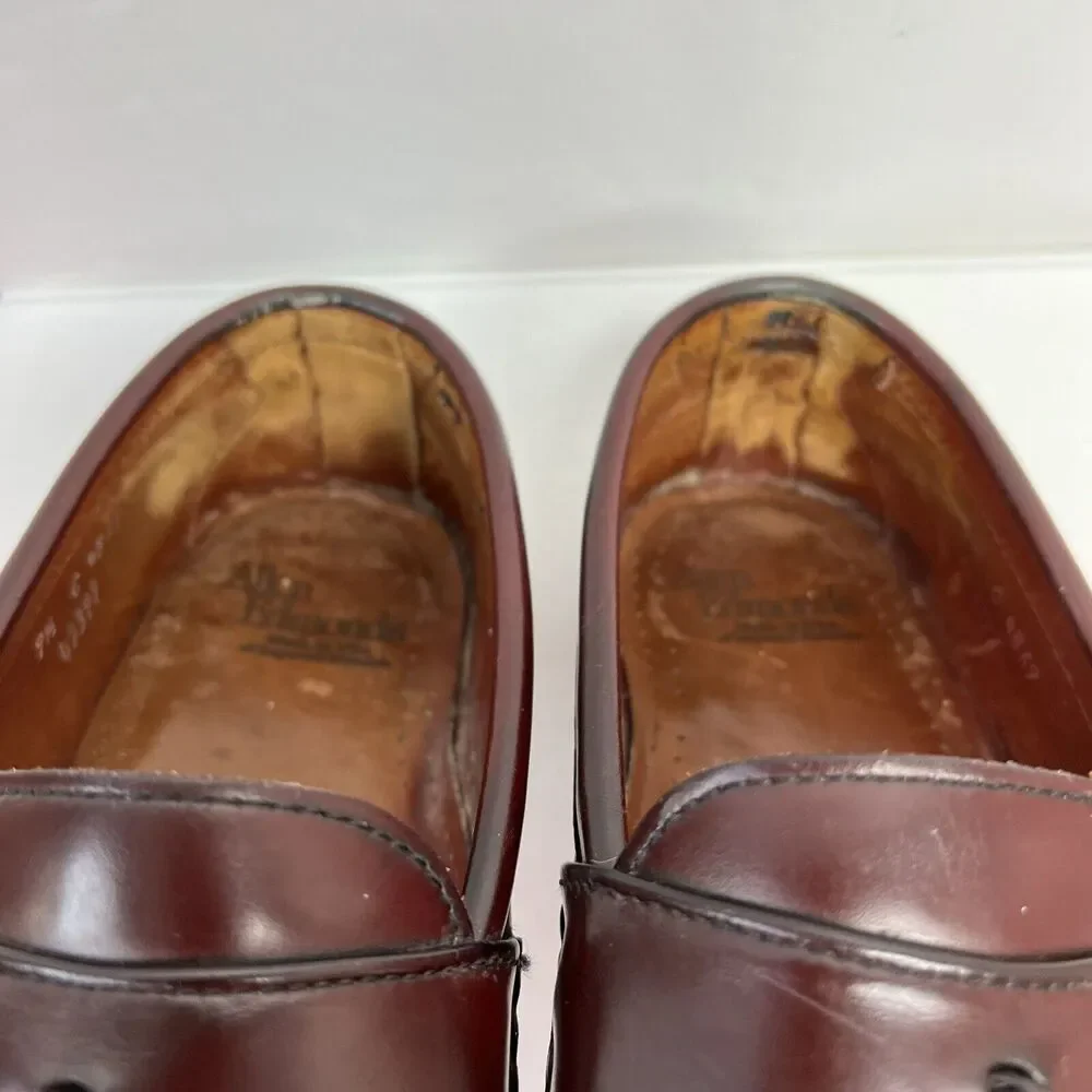 Allen Edmonds Stowe Mens Size 9.5 Loafers Leather Brown Slip On Tassels USA Made